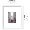 image:imageAmericanflat 11x14 Picture Frame with ShatterResistant Glass  Use as 5x7 Frame with Mat or Display 11x14 Photo Without Mat  Signature Collection  Picture Frames for Wall Display  Black  Shatterresistant glass hangs vertical or horizontal sawtooth hangers included use with or without matWhite