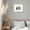 image:imageAmericanflat 11x14 Picture Frame with ShatterResistant Glass  Use as 5x7 Frame with Mat or Display 11x14 Photo Without Mat  Signature Collection  Picture Frames for Wall Display  Black  Shatterresistant glass hangs vertical or horizontal sawtooth hangers included use with or without matLight Wood
