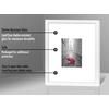 image:imageAmericanflat 11x14 Picture Frame with ShatterResistant Glass  Use as 5x7 Frame with Mat or Display 11x14 Photo Without Mat  Signature Collection  Picture Frames for Wall Display  Black  Shatterresistant glass hangs vertical or horizontal sawtooth hangers included use with or without matWhite