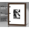 image:imageAmericanflat 11x14 Picture Frame with ShatterResistant Glass  Use as 5x7 Frame with Mat or Display 11x14 Photo Without Mat  Signature Collection  Picture Frames for Wall Display  Black  Shatterresistant glass hangs vertical or horizontal sawtooth hangers included use with or without matWalnut