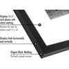 image:imageAmericanflat 11x14 Picture Frame with ShatterResistant Glass  Use as 5x7 Frame with Mat or Display 11x14 Photo Without Mat  Signature Collection  Picture Frames for Wall Display  Black  Shatterresistant glass hangs vertical or horizontal sawtooth hangers included use with or without matBlack