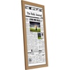 image:imageAmericanflat 11x22 Newspaper Frame with Polished Plexiglass  Display for Assorted Media Articles  Signature Collection  Modern Picture Frame for Wall Display  BlackDark Oak