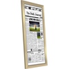 image:imageAmericanflat 11x22 Newspaper Frame with Polished Plexiglass  Display for Assorted Media Articles  Signature Collection  Modern Picture Frame for Wall Display  BlackGold
