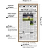 image:imageAmericanflat 11x22 Newspaper Frame with Polished Plexiglass  Display for Assorted Media Articles  Signature Collection  Modern Picture Frame for Wall Display  BlackDark Oak