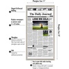 image:imageAmericanflat 11x22 Newspaper Frame with Polished Plexiglass  Display for Assorted Media Articles  Signature Collection  Modern Picture Frame for Wall Display  BlackDriftwood