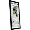 image:imageAmericanflat 11x22 Newspaper Frame with Polished Plexiglass  Display for Assorted Media Articles  Signature Collection  Modern Picture Frame for Wall Display  BlackBlack