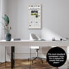 image:imageAmericanflat 11x22 Newspaper Frame with Polished Plexiglass  Display for Assorted Media Articles  Signature Collection  Modern Picture Frame for Wall Display  BlackLight Wood