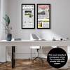 image:imageAmericanflat 11x22 Newspaper Frame with Polished Plexiglass  Display for Assorted Media Articles  Signature Collection  Modern Picture Frame for Wall Display  BlackBlack