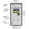 image:imageAmericanflat 11x22 Newspaper Frame with Polished Plexiglass  Display for Assorted Media Articles  Signature Collection  Modern Picture Frame for Wall Display  BlackBlack