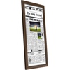image:imageAmericanflat 11x22 Newspaper Frame with Polished Plexiglass  Display for Assorted Media Articles  Signature Collection  Modern Picture Frame for Wall Display  BlackWalnut