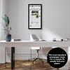 image:imageAmericanflat 11x22 Newspaper Frame with Polished Plexiglass  Display for Assorted Media Articles  Signature Collection  Modern Picture Frame for Wall Display  BlackBlack