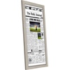 image:imageAmericanflat 11x22 Newspaper Frame with Polished Plexiglass  Display for Assorted Media Articles  Signature Collection  Modern Picture Frame for Wall Display  BlackDriftwood