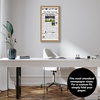 image:imageAmericanflat 11x22 Newspaper Frame with Polished Plexiglass  Display for Assorted Media Articles  Signature Collection  Modern Picture Frame for Wall Display  BlackDark Oak