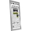 image:imageAmericanflat 11x22 Newspaper Frame with Polished Plexiglass  Display for Assorted Media Articles  Signature Collection  Modern Picture Frame for Wall Display  BlackSilver