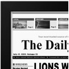 image:imageAmericanflat 11x22 Newspaper Frame with Polished Plexiglass  Display for Assorted Media Articles  Signature Collection  Modern Picture Frame for Wall Display  BlackBlack
