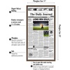image:imageAmericanflat 11x22 Newspaper Frame with Polished Plexiglass  Display for Assorted Media Articles  Signature Collection  Modern Picture Frame for Wall Display  BlackWalnut