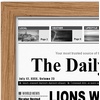 image:imageAmericanflat 11x22 Newspaper Frame with Polished Plexiglass  Display for Assorted Media Articles  Signature Collection  Modern Picture Frame for Wall Display  BlackDark Oak