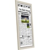 image:imageAmericanflat 11x22 Newspaper Frame with Polished Plexiglass  Display for Assorted Media Articles  Signature Collection  Modern Picture Frame for Wall Display  BlackLight Wood