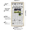 image:imageAmericanflat 11x22 Newspaper Frame with Polished Plexiglass  Display for Assorted Media Articles  Signature Collection  Modern Picture Frame for Wall Display  BlackGold