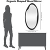 image:imageAmericanflat 11x23 Oval Mirror  Hanging Mirrors with Aluminum Frame  Modern Mirror for Bathroom Bedroom Living Room  Mirrors for Wall Display and Home Decor  BlackBlack