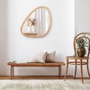 image:imageAmericanflat 11x23 Oval Mirror  Hanging Mirrors with Aluminum Frame  Modern Mirror for Bathroom Bedroom Living Room  Mirrors for Wall Display and Home Decor  BlackNatural