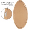 image:imageAmericanflat 11x23 Oval Mirror  Hanging Mirrors with Aluminum Frame  Modern Mirror for Bathroom Bedroom Living Room  Mirrors for Wall Display and Home Decor  BlackNatural Oak