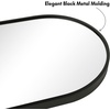 image:imageAmericanflat 11x23 Oval Mirror  Hanging Mirrors with Aluminum Frame  Modern Mirror for Bathroom Bedroom Living Room  Mirrors for Wall Display and Home Decor  BlackBlack