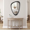 image:imageAmericanflat 11x23 Oval Mirror  Hanging Mirrors with Aluminum Frame  Modern Mirror for Bathroom Bedroom Living Room  Mirrors for Wall Display and Home Decor  BlackBlack Sycamore