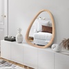 image:imageAmericanflat 11x23 Oval Mirror  Hanging Mirrors with Aluminum Frame  Modern Mirror for Bathroom Bedroom Living Room  Mirrors for Wall Display and Home Decor  BlackNatural