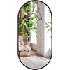 image:imageAmericanflat 11x23 Oval Mirror  Hanging Mirrors with Aluminum Frame  Modern Mirror for Bathroom Bedroom Living Room  Mirrors for Wall Display and Home Decor  BlackBlack