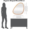 image:imageAmericanflat 11x23 Oval Mirror  Hanging Mirrors with Aluminum Frame  Modern Mirror for Bathroom Bedroom Living Room  Mirrors for Wall Display and Home Decor  BlackNatural