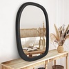 image:imageAmericanflat 11x23 Oval Mirror  Hanging Mirrors with Aluminum Frame  Modern Mirror for Bathroom Bedroom Living Room  Mirrors for Wall Display and Home Decor  BlackBlack Sycamore