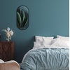 image:imageAmericanflat 11x23 Oval Mirror  Hanging Mirrors with Aluminum Frame  Modern Mirror for Bathroom Bedroom Living Room  Mirrors for Wall Display and Home Decor  BlackBlack