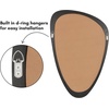 image:imageAmericanflat 11x23 Oval Mirror  Hanging Mirrors with Aluminum Frame  Modern Mirror for Bathroom Bedroom Living Room  Mirrors for Wall Display and Home Decor  BlackBlack Sycamore