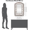 image:imageAmericanflat 11x23 Oval Mirror  Hanging Mirrors with Aluminum Frame  Modern Mirror for Bathroom Bedroom Living Room  Mirrors for Wall Display and Home Decor  BlackBrushed White