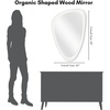 image:imageAmericanflat 11x23 Oval Mirror  Hanging Mirrors with Aluminum Frame  Modern Mirror for Bathroom Bedroom Living Room  Mirrors for Wall Display and Home Decor  BlackBrushed White