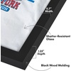 image:imageAmericanflat 135x135 TShirt Frame  Black  Shatterresistant glass folding insert keeps shirts creasefree hanging hardware for jerseys tees and gearBlack