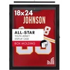 image:imageAmericanflat 135x135 TShirt Frame  Black  Shatterresistant glass folding insert keeps shirts creasefree hanging hardware for jerseys tees and gearBlack