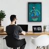 image:imageAmericanflat 135x135 TShirt Frame  Black  Shatterresistant glass folding insert keeps shirts creasefree hanging hardware for jerseys tees and gearBlack