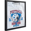 image:imageAmericanflat 135x135 TShirt Frame  Black  Shatterresistant glass folding insert keeps shirts creasefree hanging hardware for jerseys tees and gearBlack