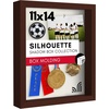 image:imageAmericanflat 135x135 TShirt Frame  Black  Shatterresistant glass folding insert keeps shirts creasefree hanging hardware for jerseys tees and gearMahogany