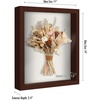 image:imageAmericanflat 135x135 TShirt Frame  Black  Shatterresistant glass folding insert keeps shirts creasefree hanging hardware for jerseys tees and gearMahogany