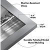 image:imageAmericanflat 14x20 Picture Frame with Polished Plexiglass  Signature Collection  GalleryStyle Frames Made of Engineered Wood  Photo Frame for Wall Display  Black  Polished plexiglass front hangs vertical or horizontal sawtooth hangers included fits photos posters and artSilver