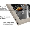 image:imageAmericanflat 14x20 Picture Frame with Polished Plexiglass  Signature Collection  GalleryStyle Frames Made of Engineered Wood  Photo Frame for Wall Display  Black  Polished plexiglass front hangs vertical or horizontal sawtooth hangers included fits photos posters and artDriftwood