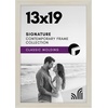 image:imageAmericanflat 14x20 Picture Frame with Polished Plexiglass  Signature Collection  GalleryStyle Frames Made of Engineered Wood  Photo Frame for Wall Display  Black  Polished plexiglass front hangs vertical or horizontal sawtooth hangers included fits photos posters and artLight Wood