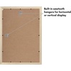 image:imageAmericanflat 14x20 Picture Frame with Polished Plexiglass  Signature Collection  GalleryStyle Frames Made of Engineered Wood  Photo Frame for Wall Display  Black  Polished plexiglass front hangs vertical or horizontal sawtooth hangers included fits photos posters and artNatural Oak