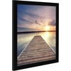image:imageAmericanflat 14x20 Picture Frame with Polished Plexiglass  Signature Collection  GalleryStyle Frames Made of Engineered Wood  Photo Frame for Wall Display  Black  Polished plexiglass front hangs vertical or horizontal sawtooth hangers included fits photos posters and artBlack