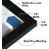 image:imageAmericanflat 14x20 Picture Frame with Polished Plexiglass  Signature Collection  GalleryStyle Frames Made of Engineered Wood  Photo Frame for Wall Display  Black  Polished plexiglass front hangs vertical or horizontal sawtooth hangers included fits photos posters and artBlack