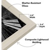 image:imageAmericanflat 14x20 Picture Frame with Polished Plexiglass  Signature Collection  GalleryStyle Frames Made of Engineered Wood  Photo Frame for Wall Display  Black  Polished plexiglass front hangs vertical or horizontal sawtooth hangers included fits photos posters and artLight Wood