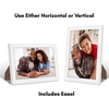 image:imageAmericanflat 14x20 Picture Frame with Polished Plexiglass  Signature Collection  GalleryStyle Frames Made of Engineered Wood  Photo Frame for Wall Display  Black  Polished plexiglass front hangs vertical or horizontal sawtooth hangers included fits photos posters and artWhite